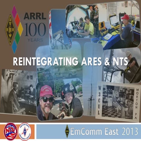 REINTEGRATING ARES & NTS - EmcommEast 2013