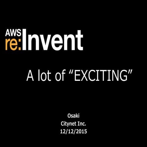 reinvent2015 ctn osaki