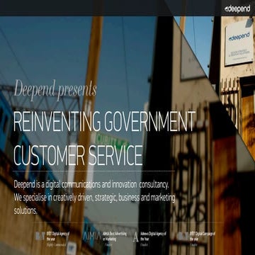 Reinventing Government Customer Service