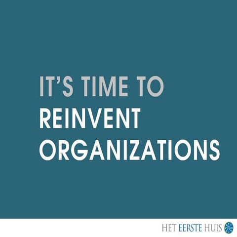Reinventing Organizations - Frederic Laloux