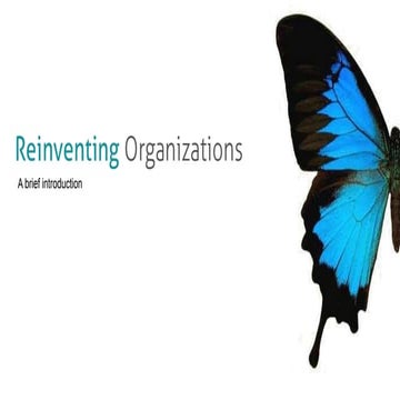 Reinventing organizations illustrated ppt