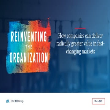 Reinventing the Organization