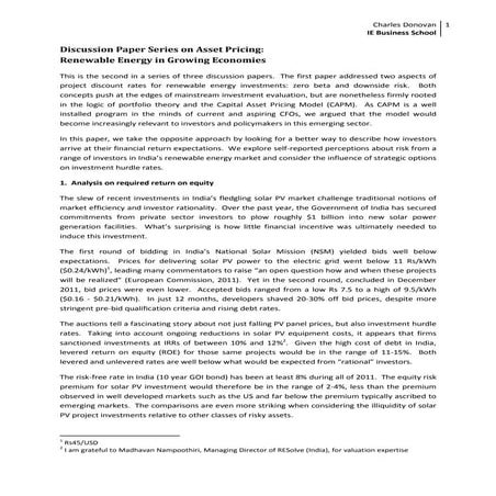 JNNSM reverse auction : A rational explanation for irrationally low hurdle rates