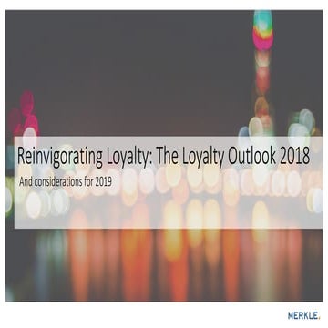 Reinvigorating Loyalty Webinar