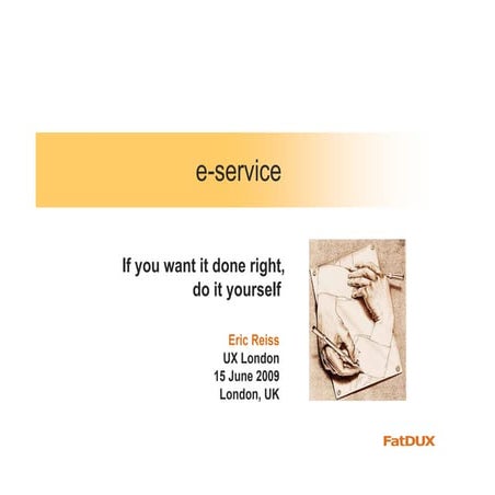 Reiss On E Service UX London