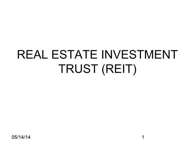 Real Estate Investment Trust