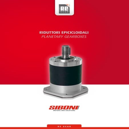 ПЛАНЕТАРНЫЕ РЕДУКТОРЫ серии RE SIBONI