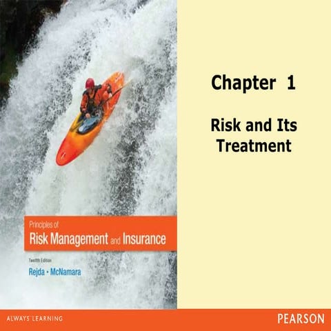 Rejda chapter 1 slides   risk and its treatment