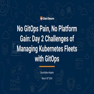 Rejekts 24 EU No GitOps Pain, No Platform Gain