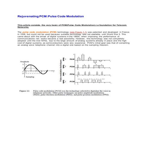 Pulse code modulation