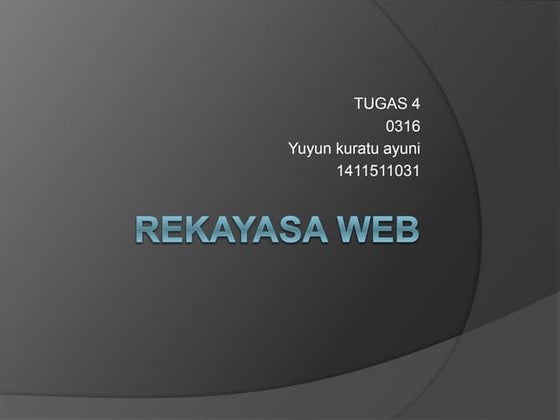 Rekayasa web  tugas 4