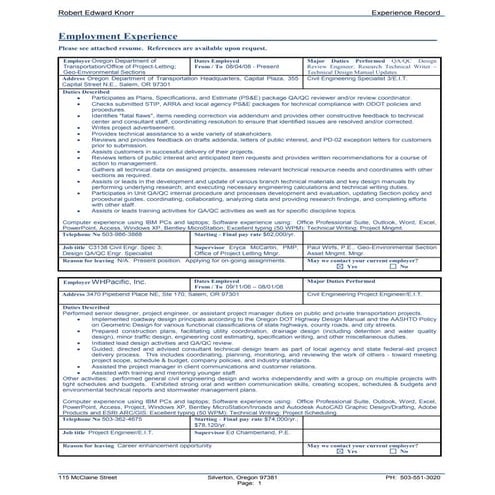 Rek Employment History Appl Insert 041909