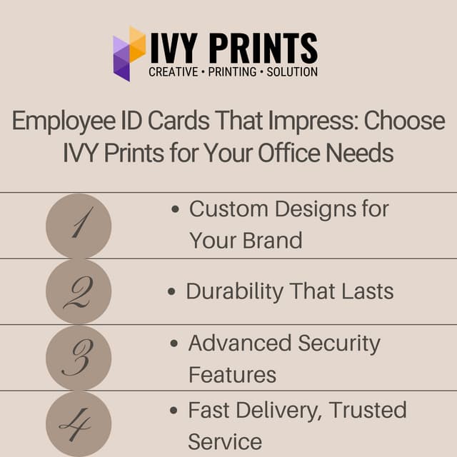 Employee ID Cards That Impress: Choose IVYPrints for Your Office Needs ...