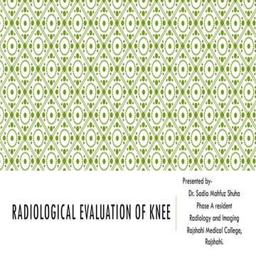 Muscloskeletal Ultrasound of the knee (basic level) | PPTX