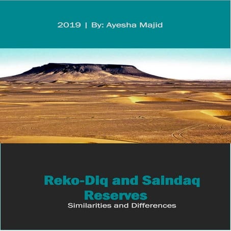 Reko-Diq and Saindaq Reserves Similarities and Differences