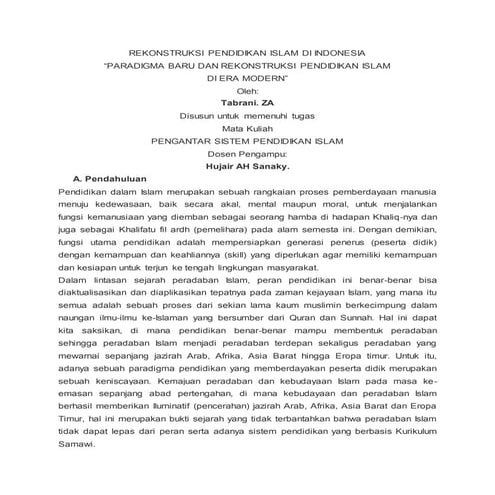 Rekonstruksi pendidikan islam_di_indonesia