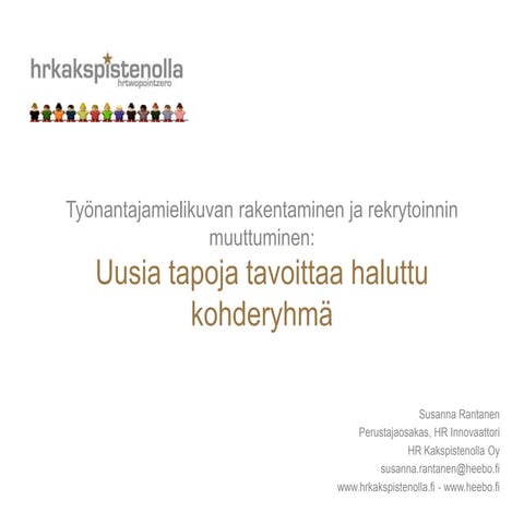 Rekrytointimarkkinointi sosiaalisessa mediassa