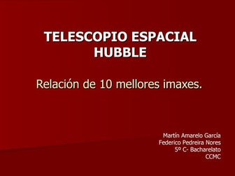 Hubble as de mellores imaxes