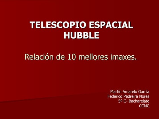 Hubble as de mellores imaxes