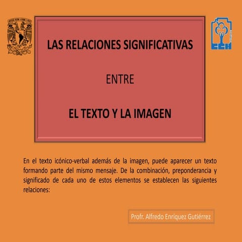 Relación entre texto e imagen