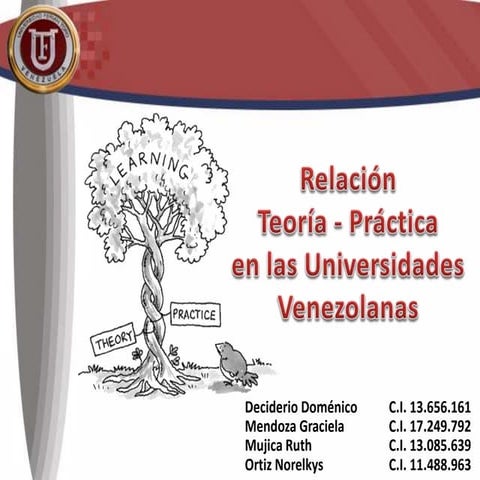 Relación teoría-práctica 