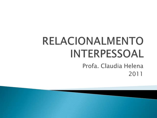 Relacionalmento interpessoal