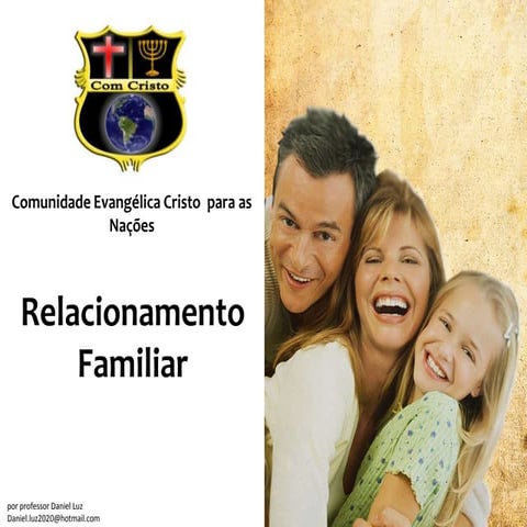Relacionamento familiar   apresentação