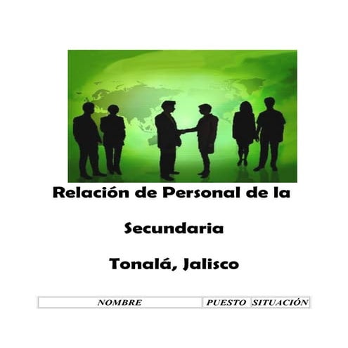 Relacion De Personal