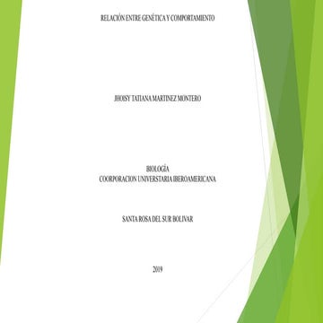 Relacion entre genetica y ambiente