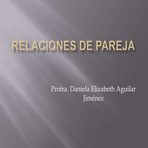 Relaciones de pareja