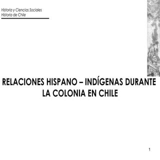 Relaciones hispano indigena