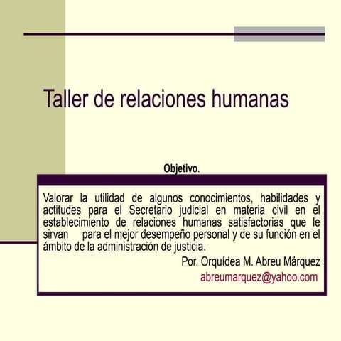 Relaciones humanas