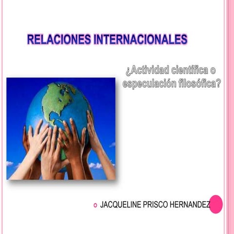 Relaciones internacionales