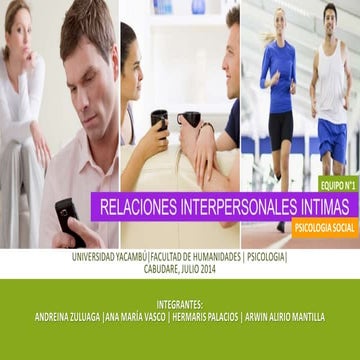 Relaciones Interpesonales Intimas