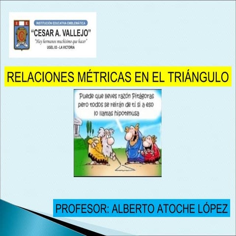 Relaciones metricas en el triangulo