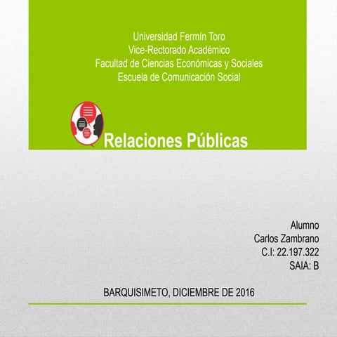 Relaciones Públicas 