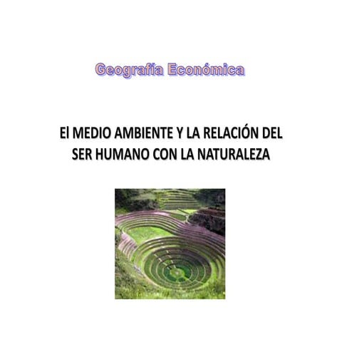 Relacion hombre naturaleza