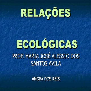 Relacoes ecologicas