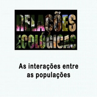 Relações ecológicas