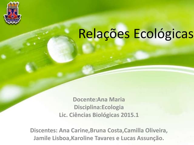Relações ecológicas