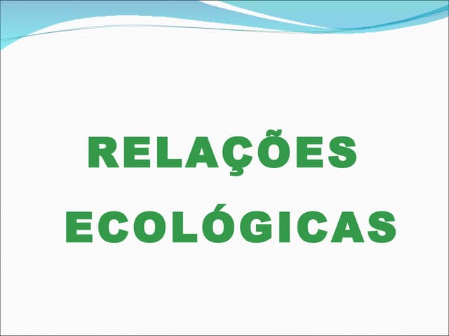 Relações ecológicas 2