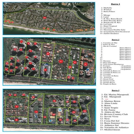Relação de condomínios barra e recreio