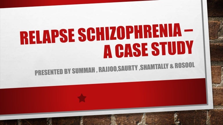 Relapse case study picture