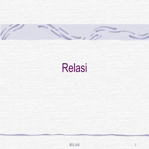 Relasi