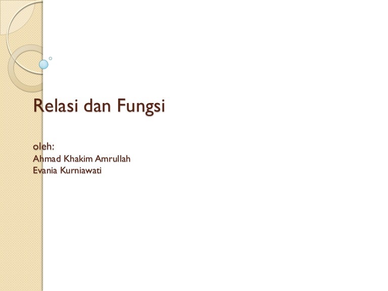 Relasi Dan Fungsi Matematika Diskrit