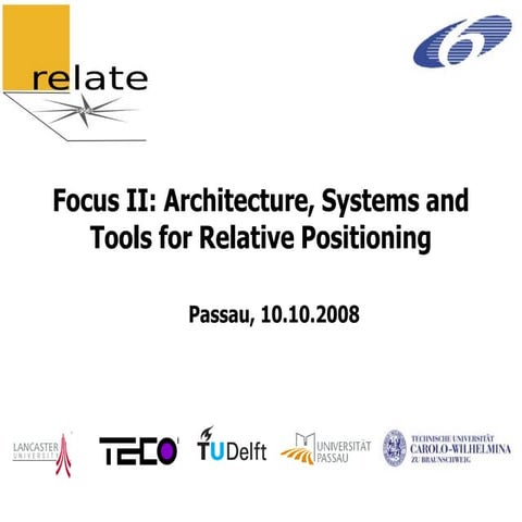 Relate: Architecture, Systems and Tools for Relative Positioning | PPT