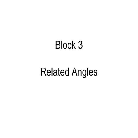 Related angles