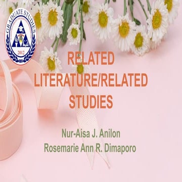 RELATED LITERATURE REPORT-WPS Office.pptx