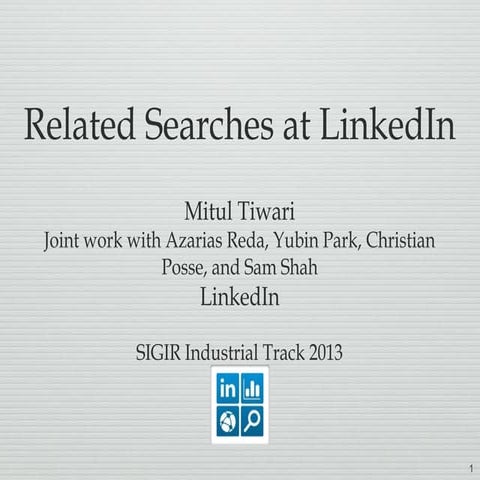 Related searches at LinkedIn