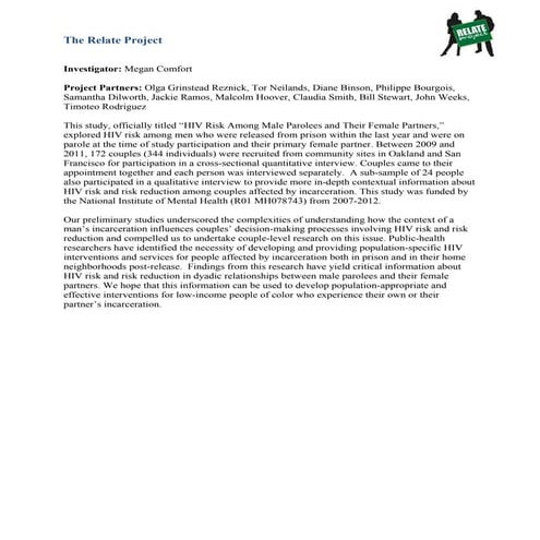 Relate project abstract